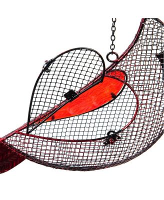 Garden Cardinal Mesh Bird Feeder