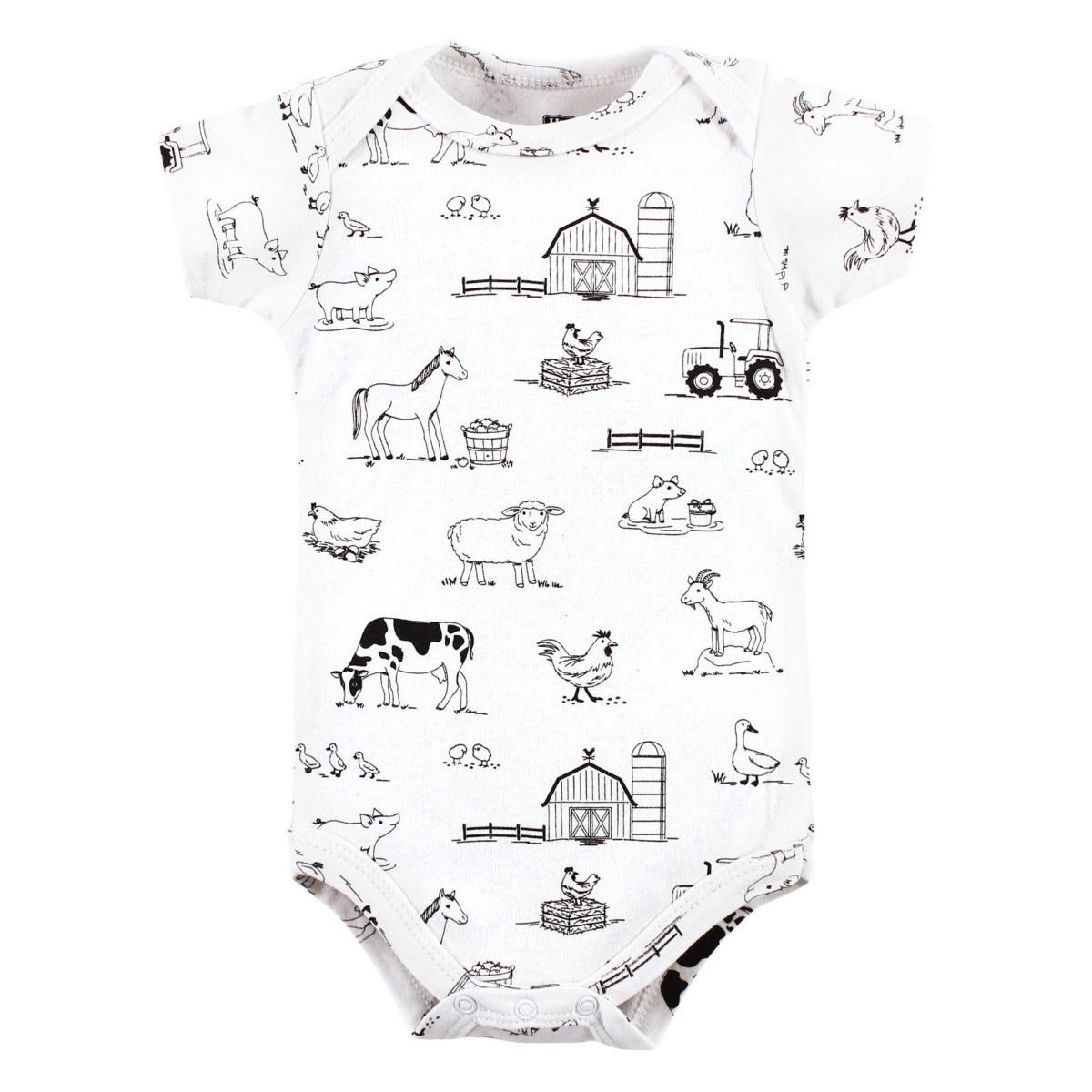 Hudson Baby Boys Unisex All-Season Cotton One-Piece Garment Set of 3