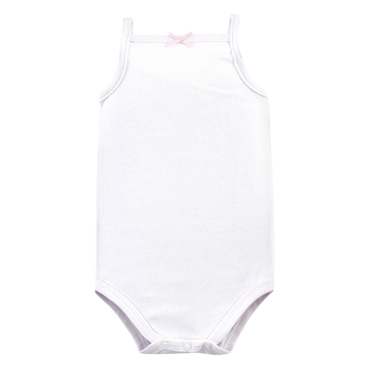 Hudson Baby Baby Girls Cotton Sleeveless Bodysuits 5pk,- Basic dot floral