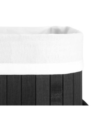 Wicker Laundry Basket with Cotton Handles