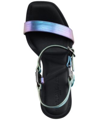 Cybil High-Heel Square-Toe Sandals