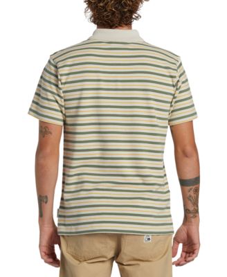 Мужская рубашка поло Quiksilver из хлопка в смешанную полоску Quiksilver Mens DNA 9190₽