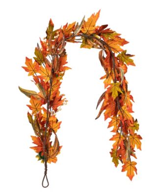 6ft Fall Maple Leaf and Sunflower Garland