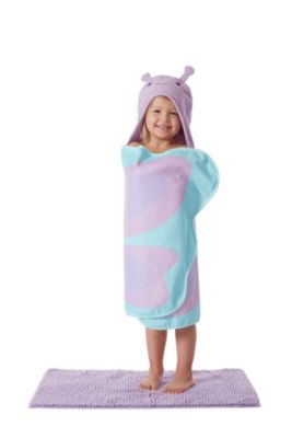 Juvi Butterfly Themed Fabric Shower Curtain Bathroom Set, 5-Pc.