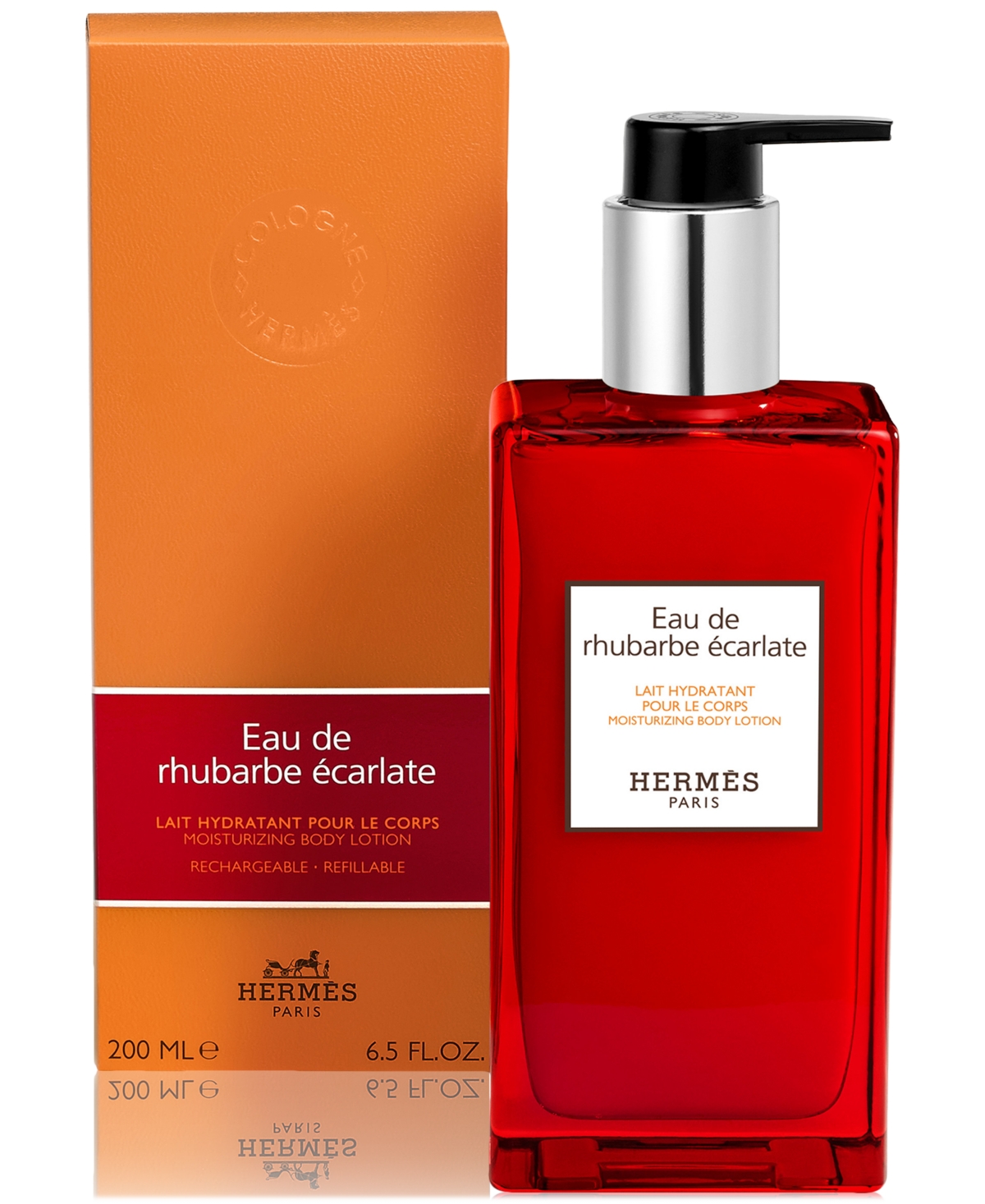 Hermes Eau De Rhubarbe Ecarlate Moisturizing Body Lotion, 6.5 Oz. In No Color