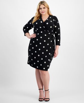 Plus Size Classic Wrap Dress