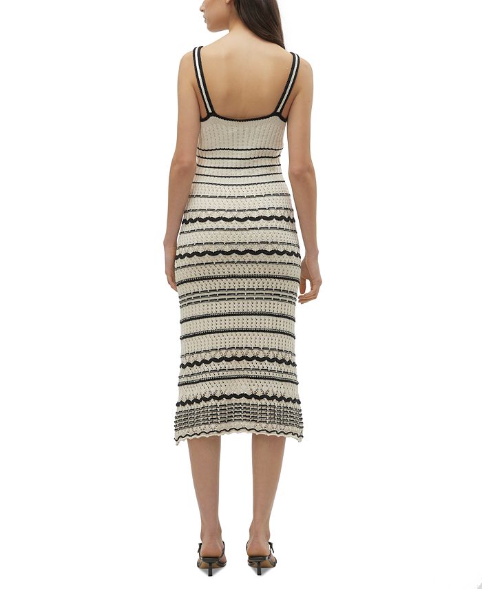 Vero Moda Women's Minou Striped Sleeveless Midi Knit Dress Macy's