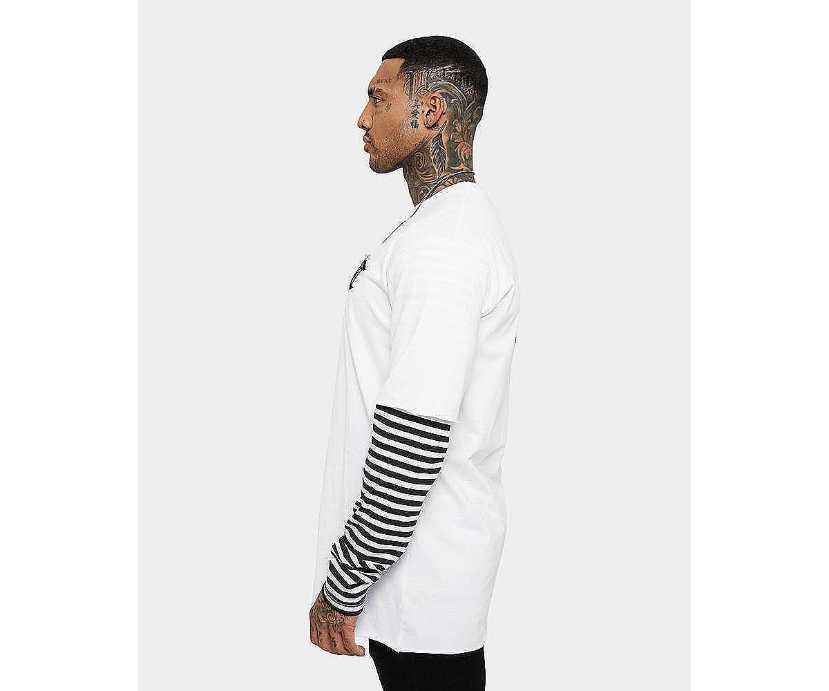 Saint Morta Men's Jail Layered Long Sleeve T-Shirt -black