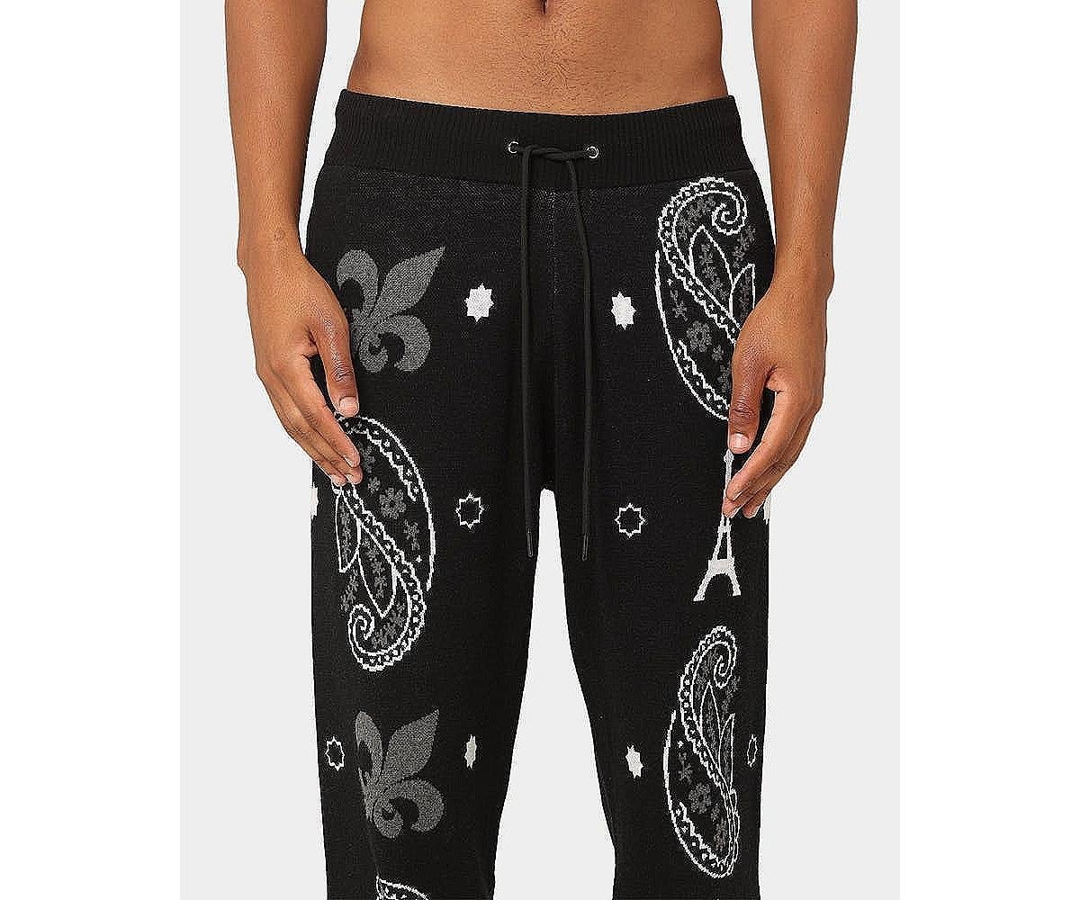 Carre Mens Big Bandana Knitted Sweatpants
