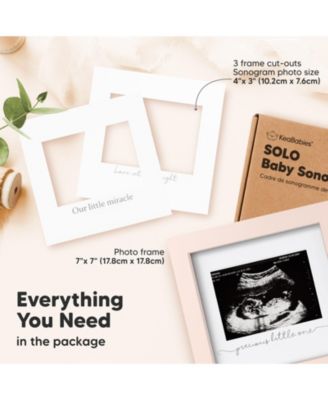 Solo Baby Sonogram Picture Frame, Modern Ultrasound Picture Frames, Pregnancy Announcements Sonogram Frame