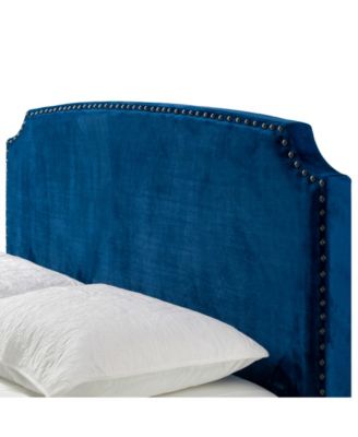 48.25" Arezo Fabric, Rubberwood Queen Bed