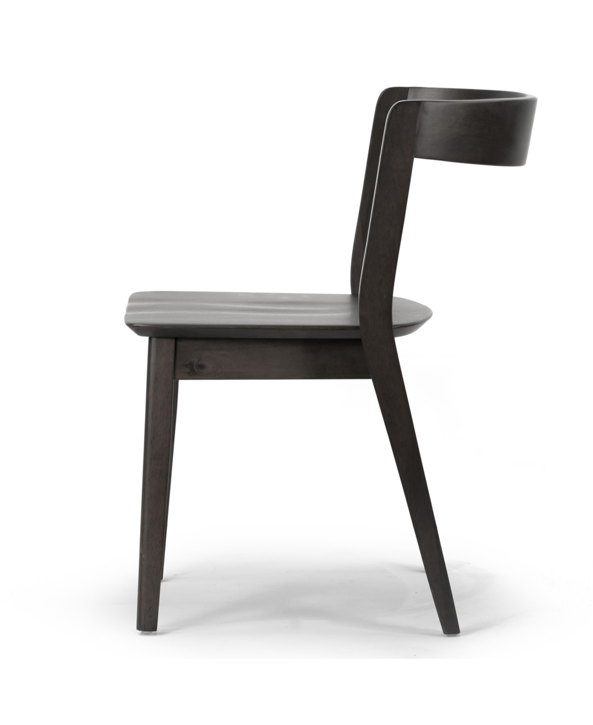 Glamour Home 29.53" Astor Rubberwood Dining Chair, Set Of 2 In Black