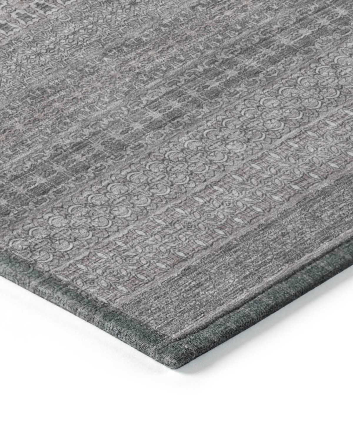 Addison Chantille Machine Washable Acn527 10'x14' Area Rug In Gray