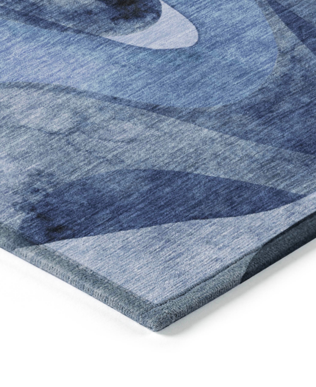 Addison Chantille Machine Washable Acn536 2'3x7'6 Runner Area Rug In Navy