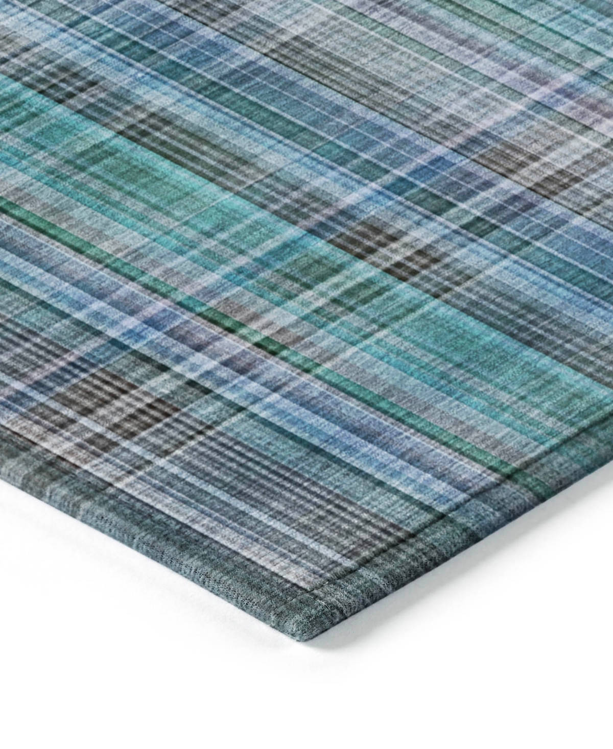 Addison Chantille Machine Washable Acn541 9'x12' Area Rug In Ocean