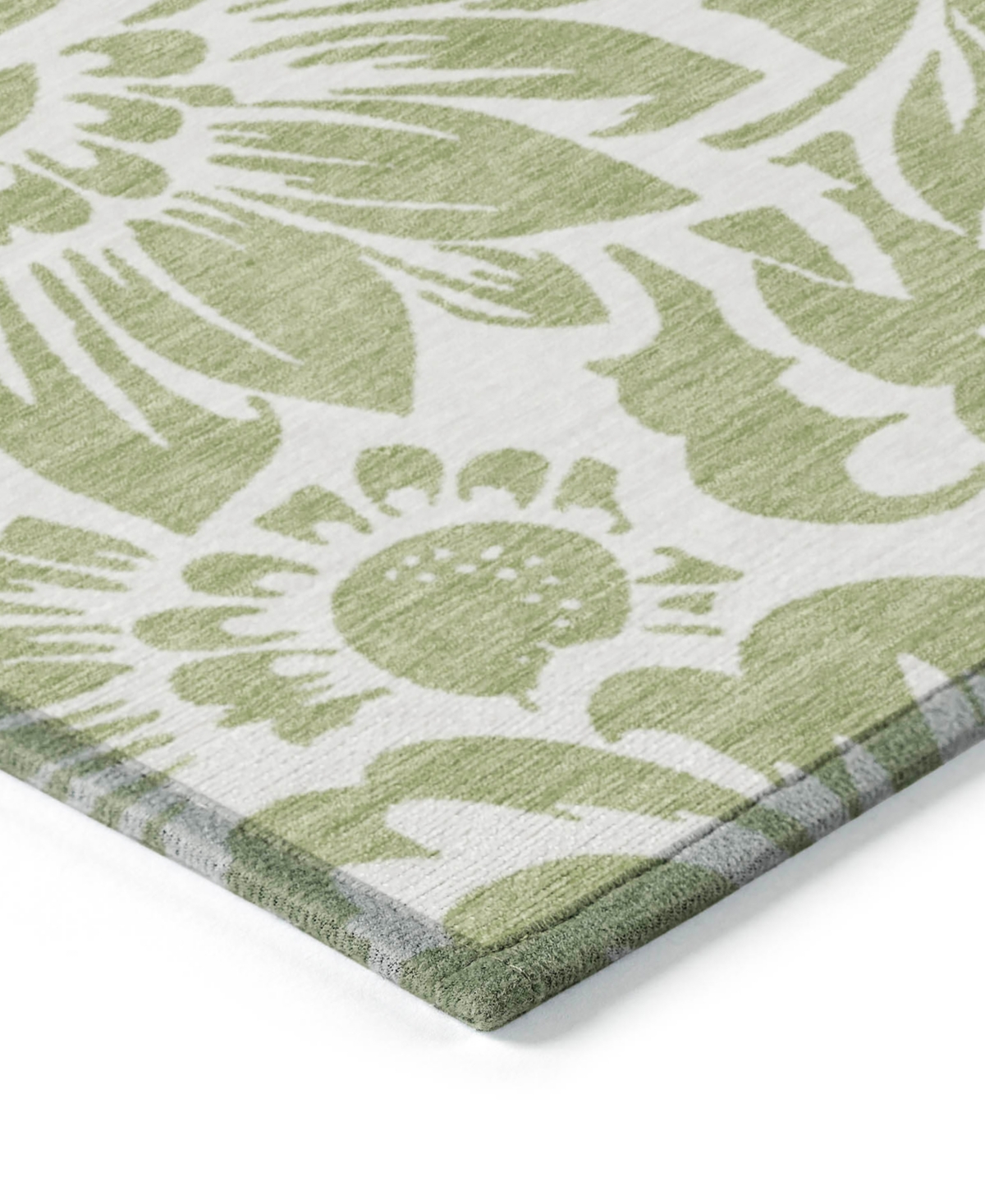 Shop Addison Chantille Machine Washable Acn551 8'x10' Area Rug In Lime