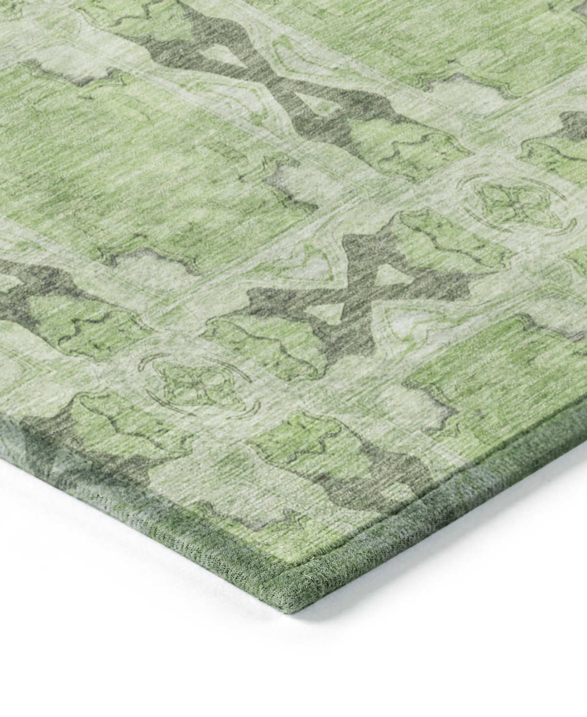 Addison Chantille Machine Washable Acn564 2'3x7'6 Runner Area Rug In Green