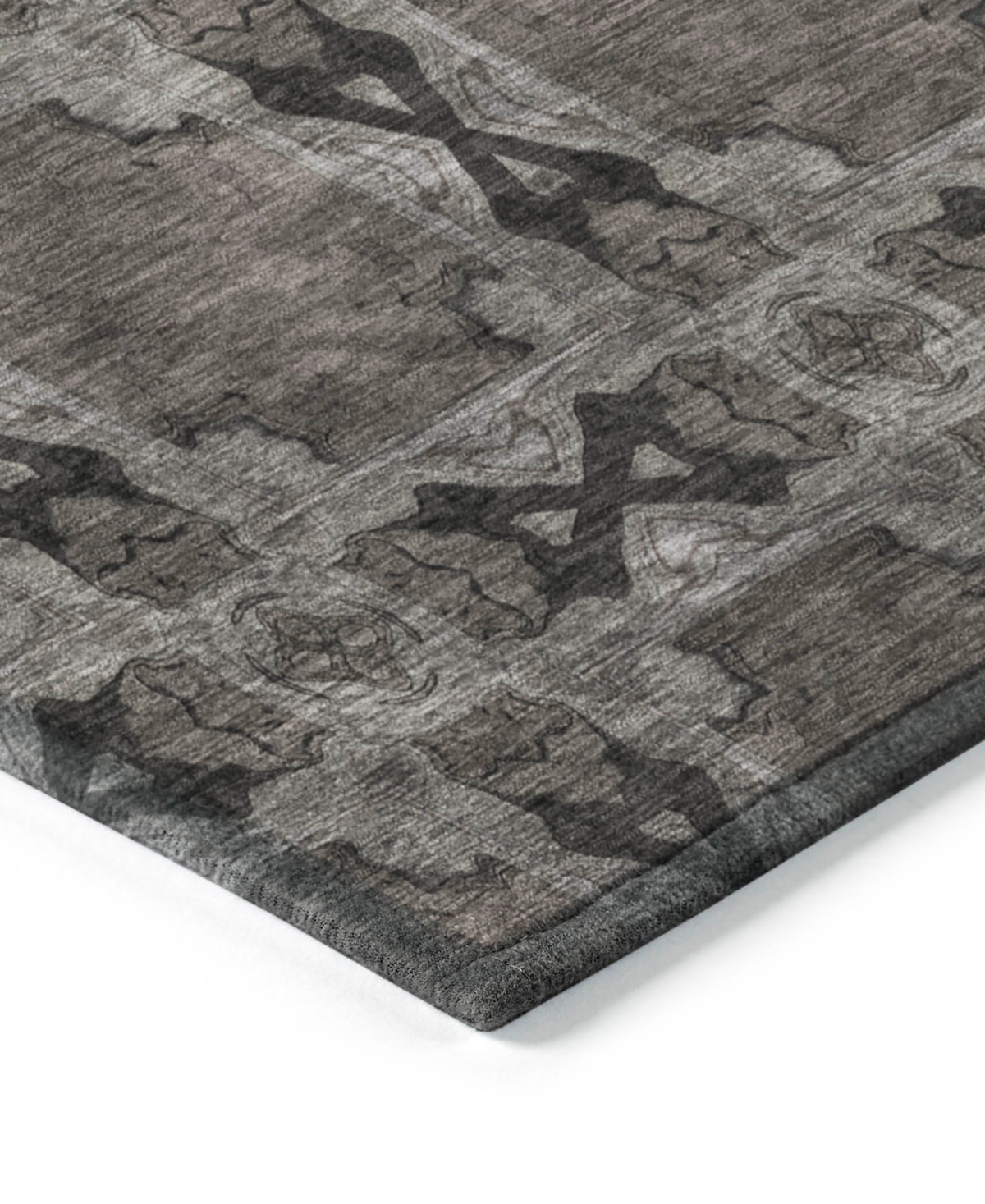 Addison Chantille Machine Washable Acn564 2'6x3'10 Area Rug In Gray