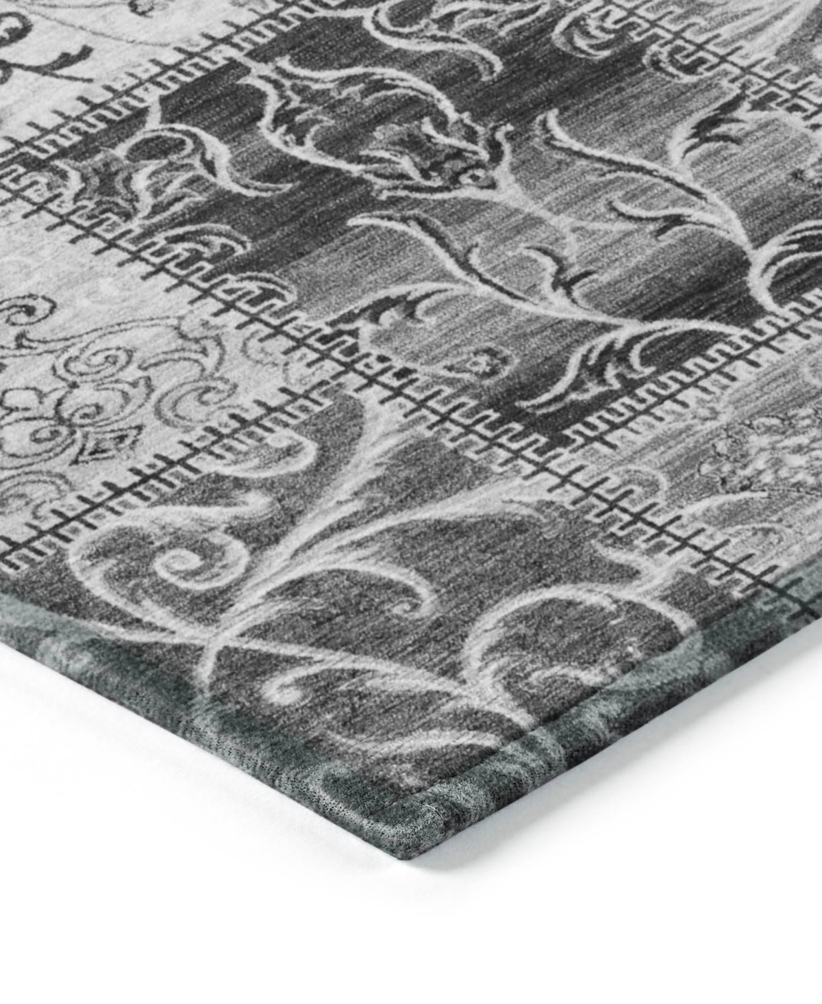 Addison Chantille Machine Washable Acn566 2'3x7'6 Runner Area Rug In Gray