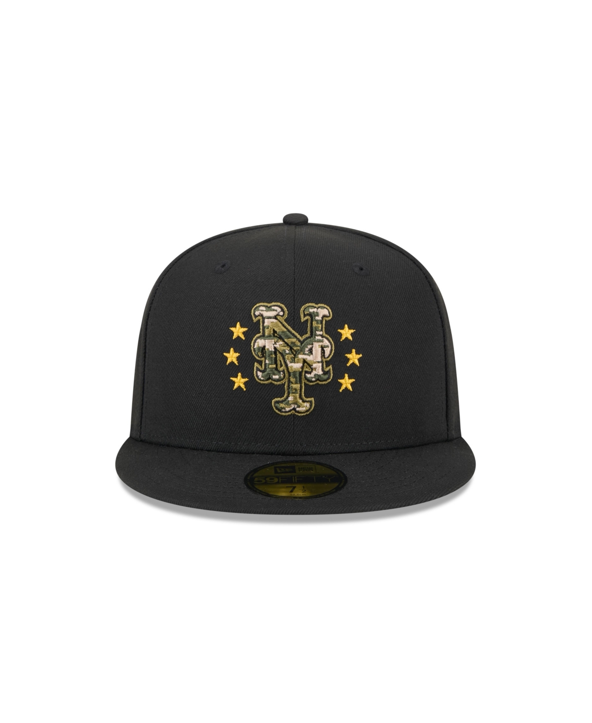 NEW ERA MEN'S BLACK NEW YORK METS 2024 ARMED FORCES DAY ON-FIELD 59FIFTY FITTED HAT 
