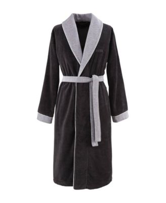 Lord Men's Cotton Velour Shawl Bathrobe