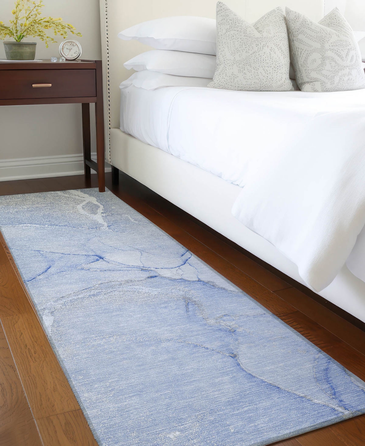 Addison Chantille Machine Washable Acn510 2'3x7'6 Runner Area Rug In Blue