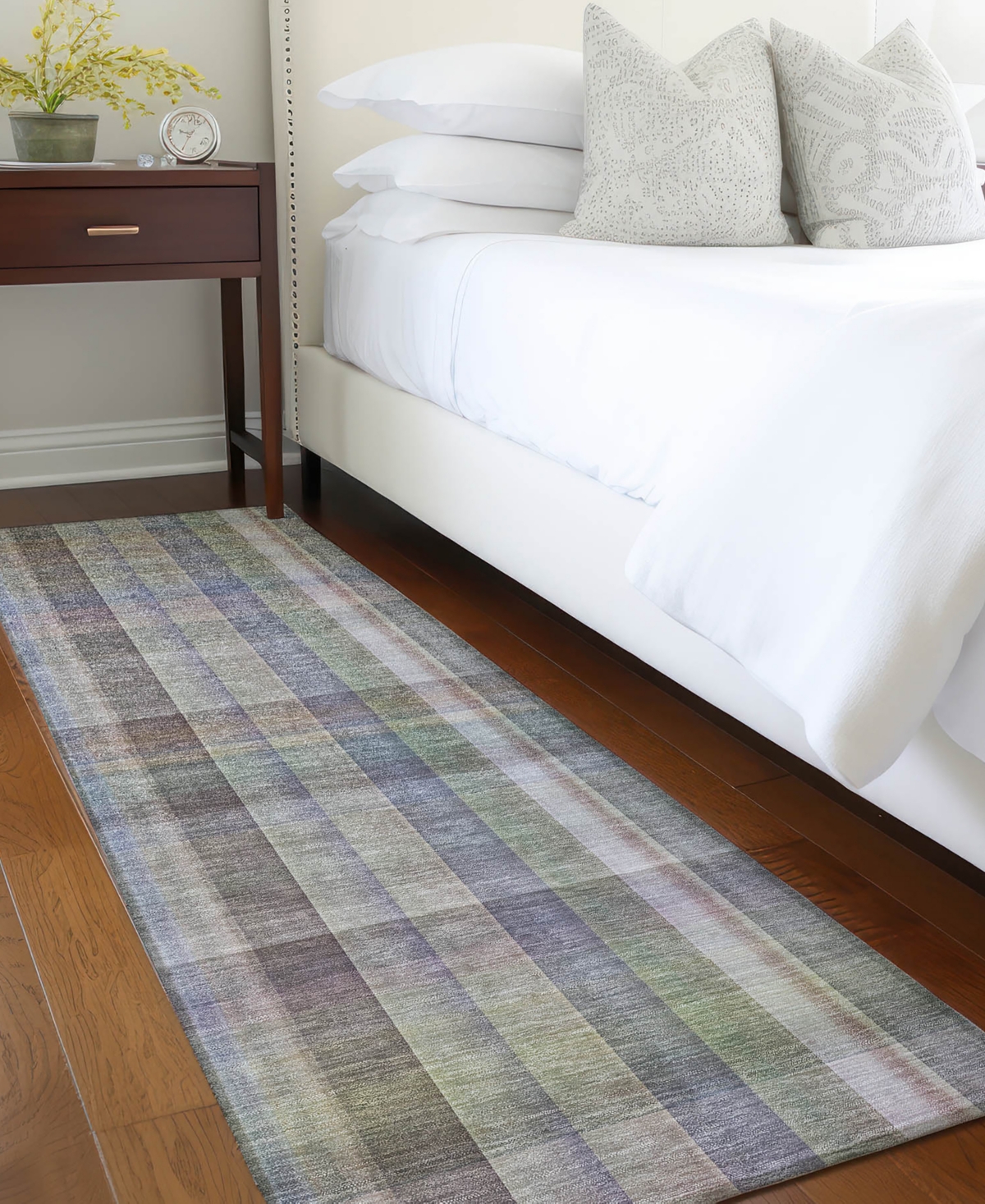 Addison Chantille Machine Washable Acn534 2'3x7'6 Runner Area Rug In Gray,multi