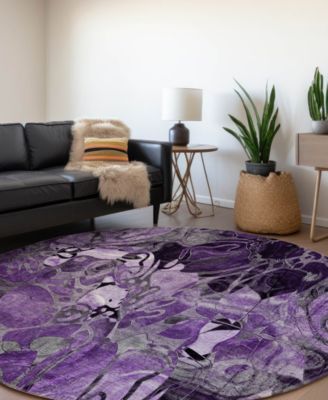 Addison Chantille Machine Washable ACN558 8'x8' Round Area Rug