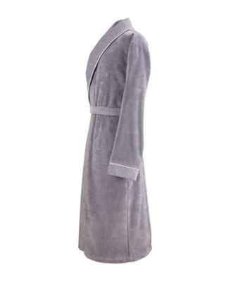Lord Men's Cotton Velour Shawl Bathrobe