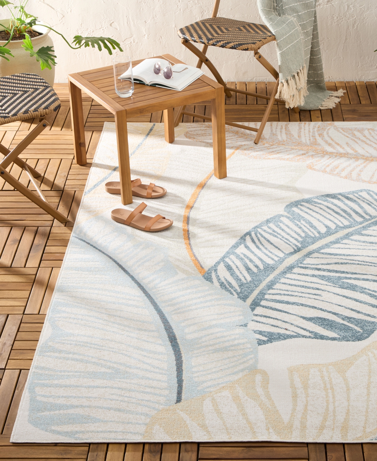 Shop Tommy Bahama Cay Outdoor 25713 6'6x9'2 Area Rug In Ivory