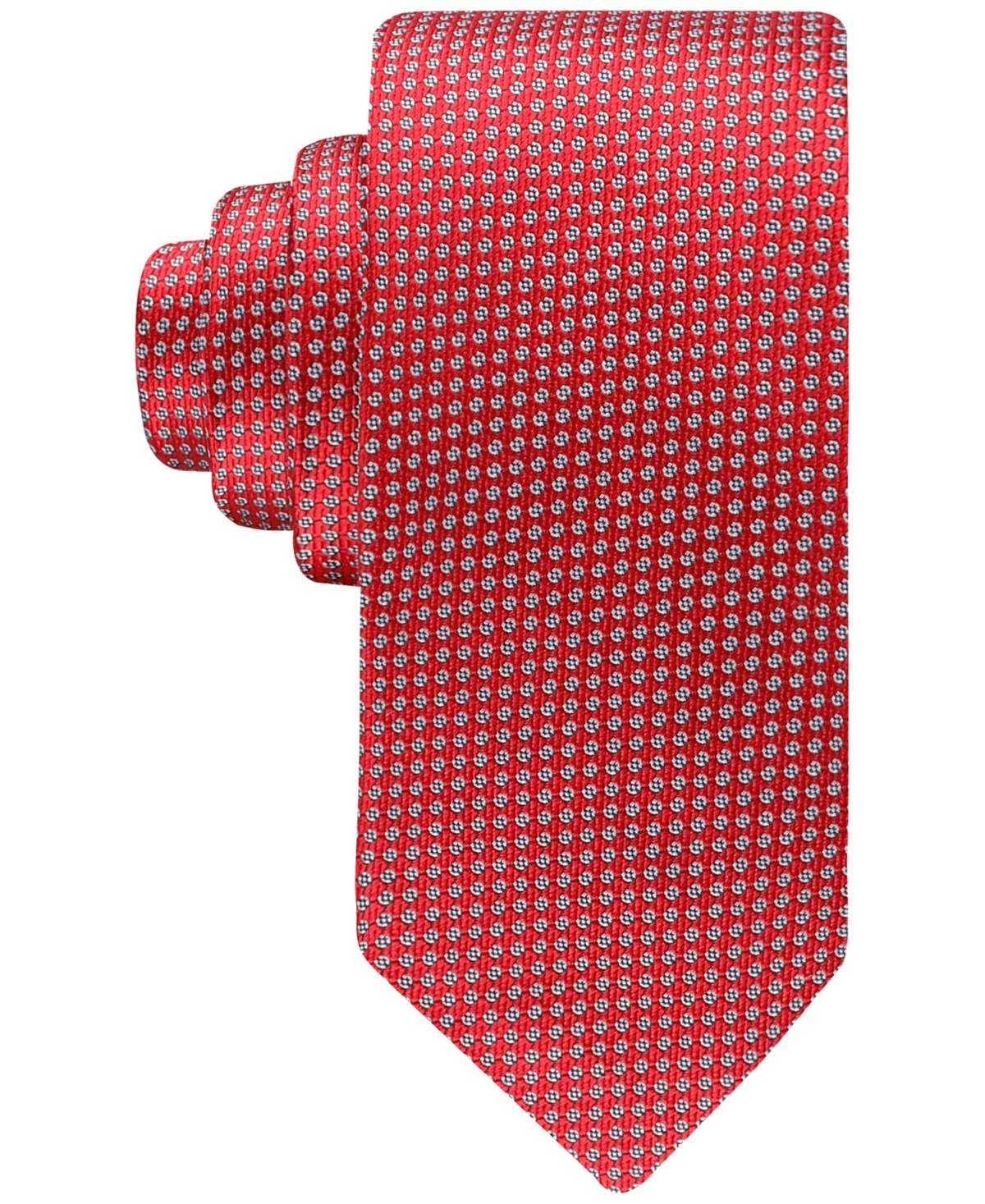 Men's Memphis Micro-Floral Tie - Red