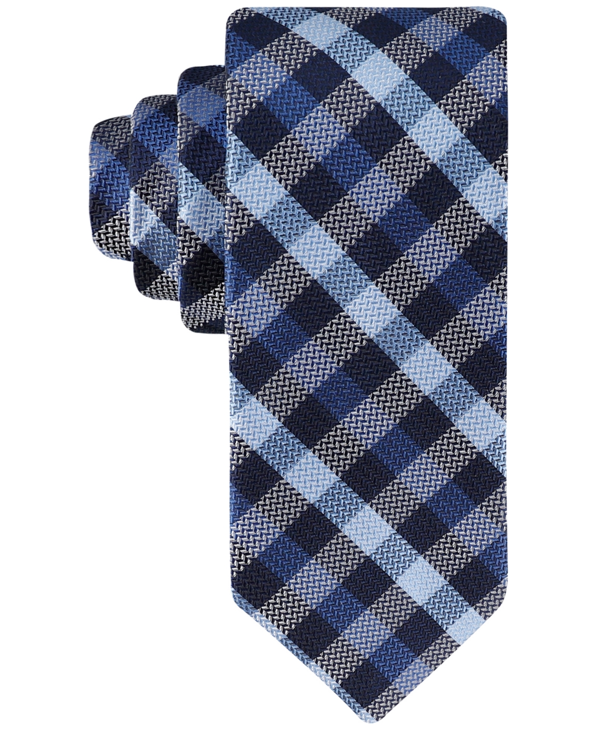 Men's Maren Check Tie - Navy/blue