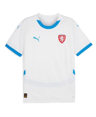 Men's White Czech Republic National Team 2024 Away Replica Jersey