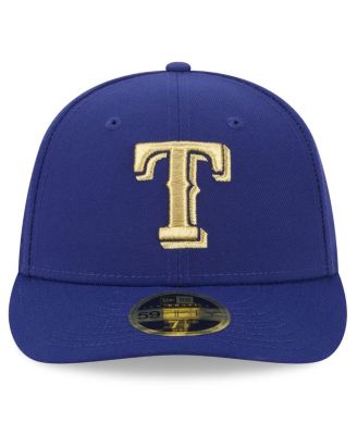 Men's Royal Texas Rangers 2024 Gold Collection Low Profile 59FIFTY Fitted Hat