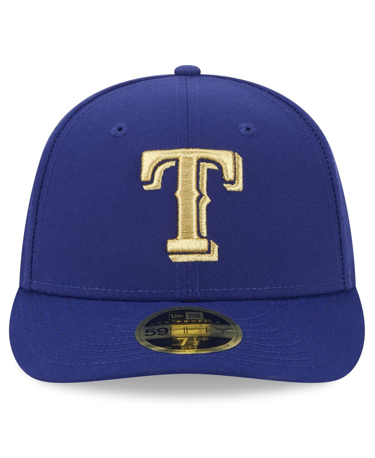 New Era Men's Royal Texas Rangers 2024 Gold Collection Low Profile 59fifty Fitted Hat In Royal