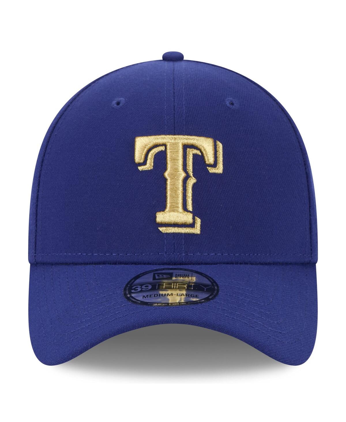 Men's New Era Royal Texas Rangers 2024 Gold Collection 39THIRTY Flex Hat