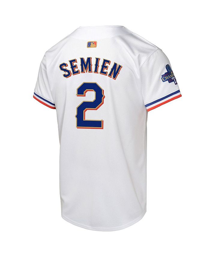 Nike Big Boys and Girls Marcus Semien White Texas Rangers 2024 Gold ...