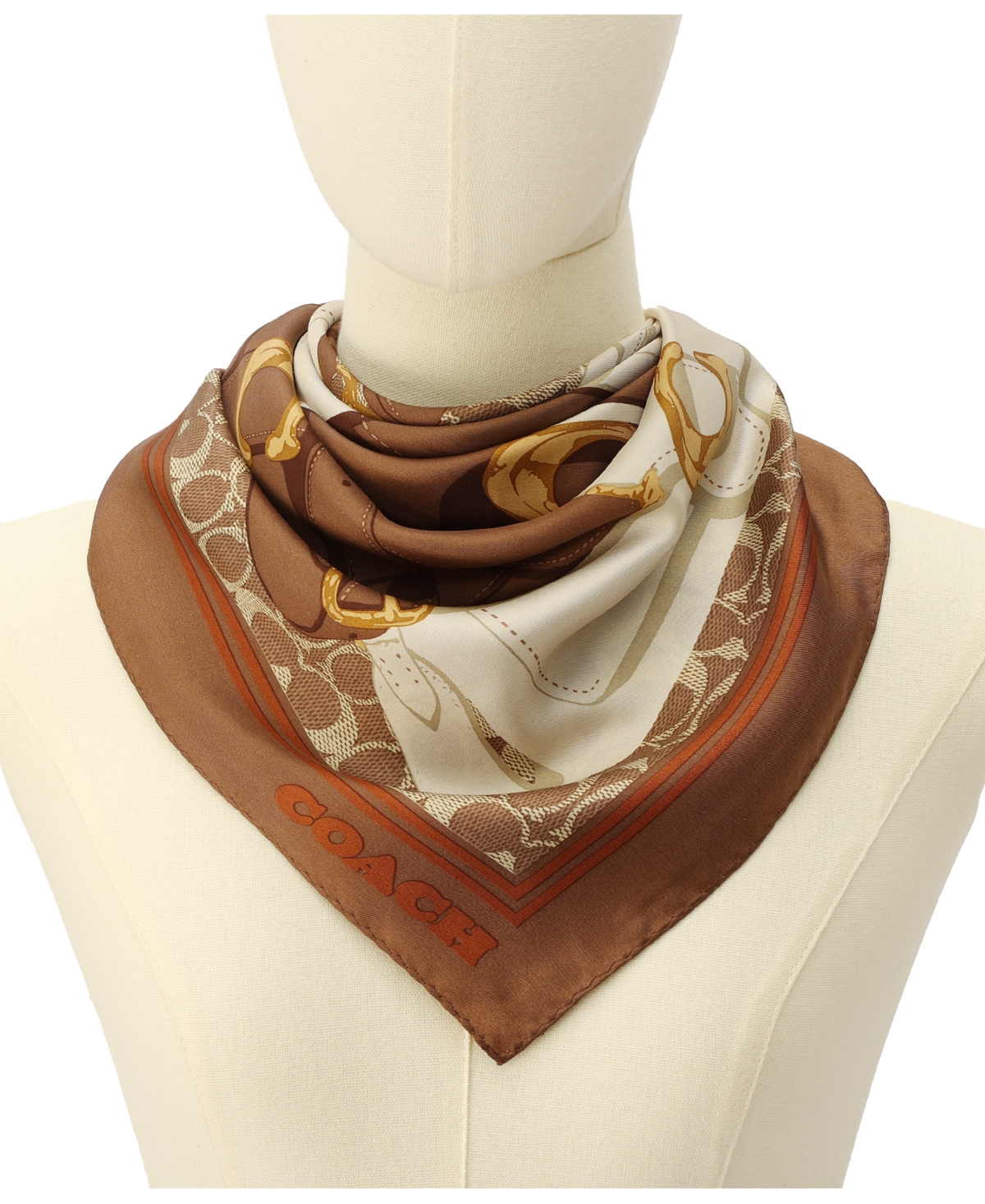 Coach 35" Tabby Silk Square Scarf