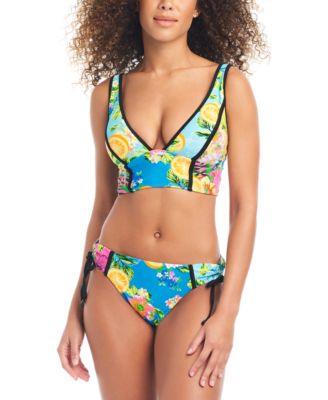 Womens Tropical Print Bikini Top Hipster Bottoms Created For Macys