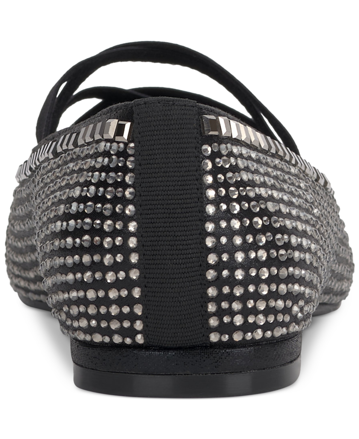 Jessica Simpson Women's Otessa Rhinestone Mary-Jane Ballet Flats -Silver Rhinstone