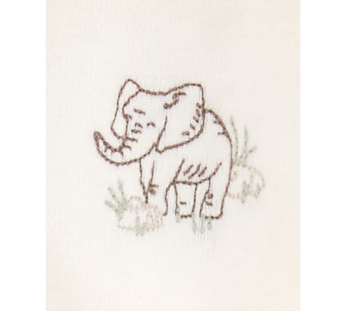 CARTER'S BABY COTTON ELEPHANT LITTLE JACKET, STRIPED BODYSUIT & PRINTED PANTS, 3 PIECE SET 