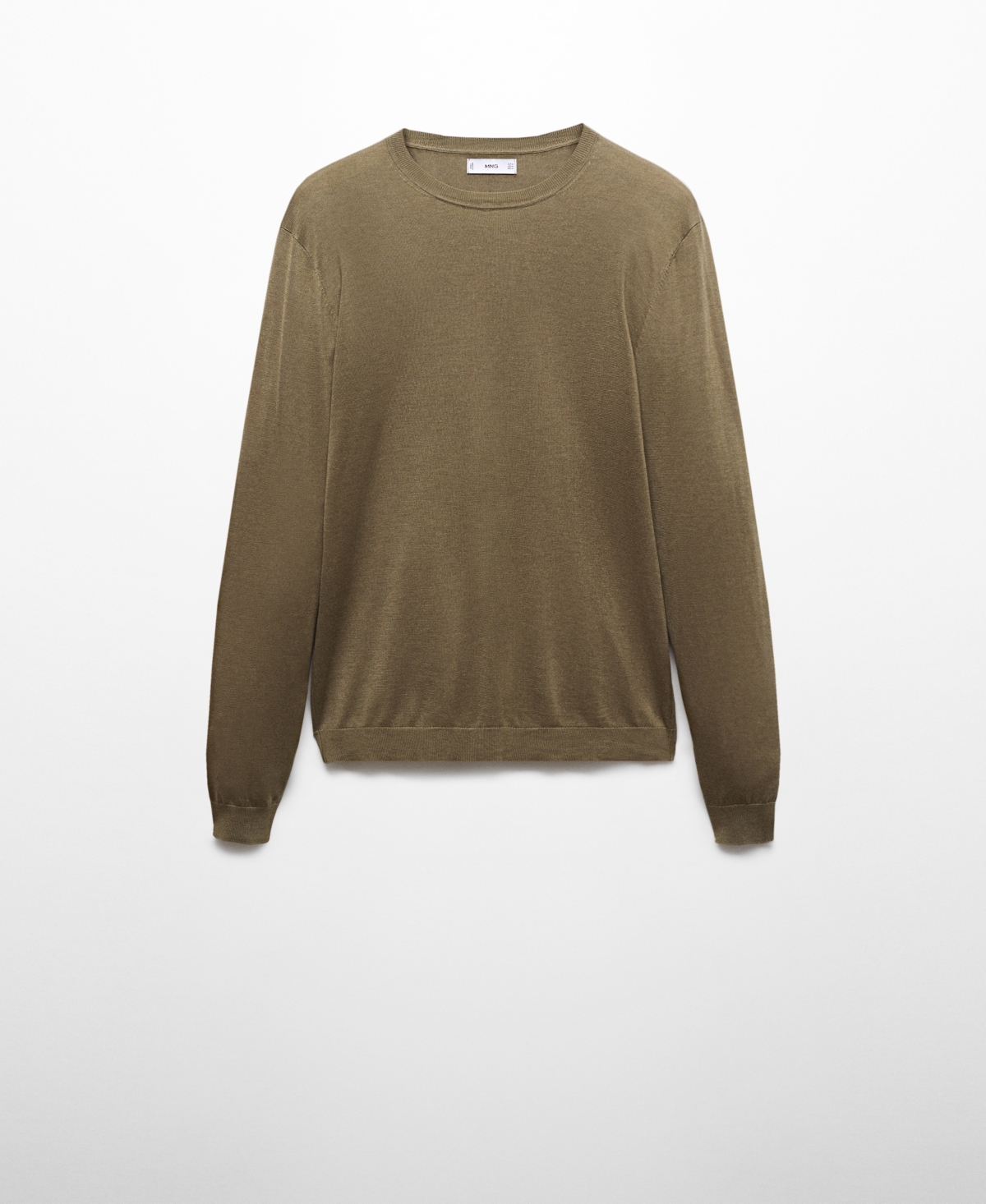 Men's Fine Mulberry Silk Sweater - Mink Grey