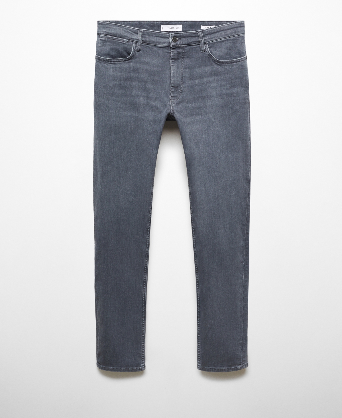 Mango Men's Slim Fit Ultra Soft Touch Patrick Jeans In Denim Grey