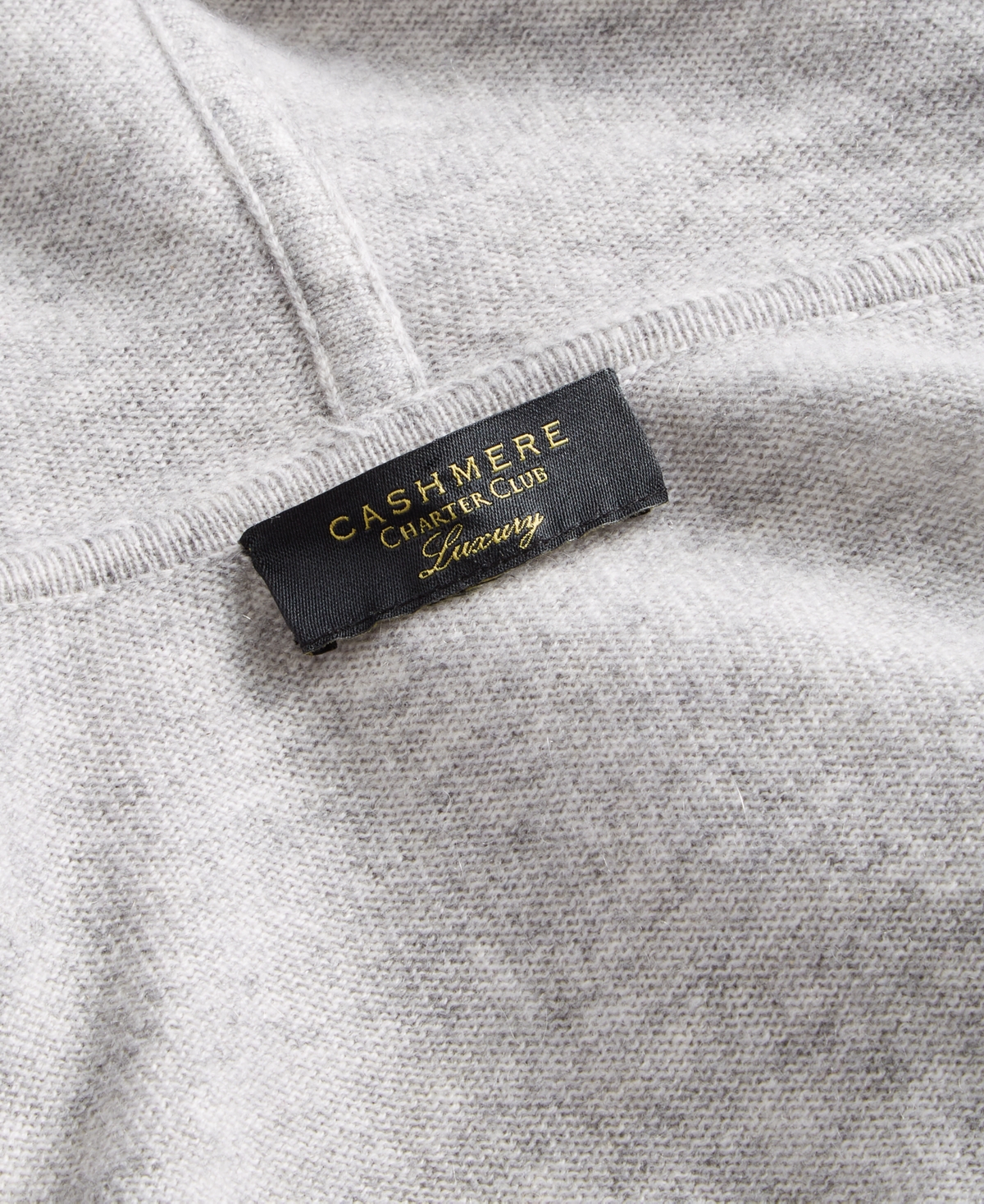 Charter Club Plus Size Hooded 100% Cashmere Cardigan, Created for Macy's