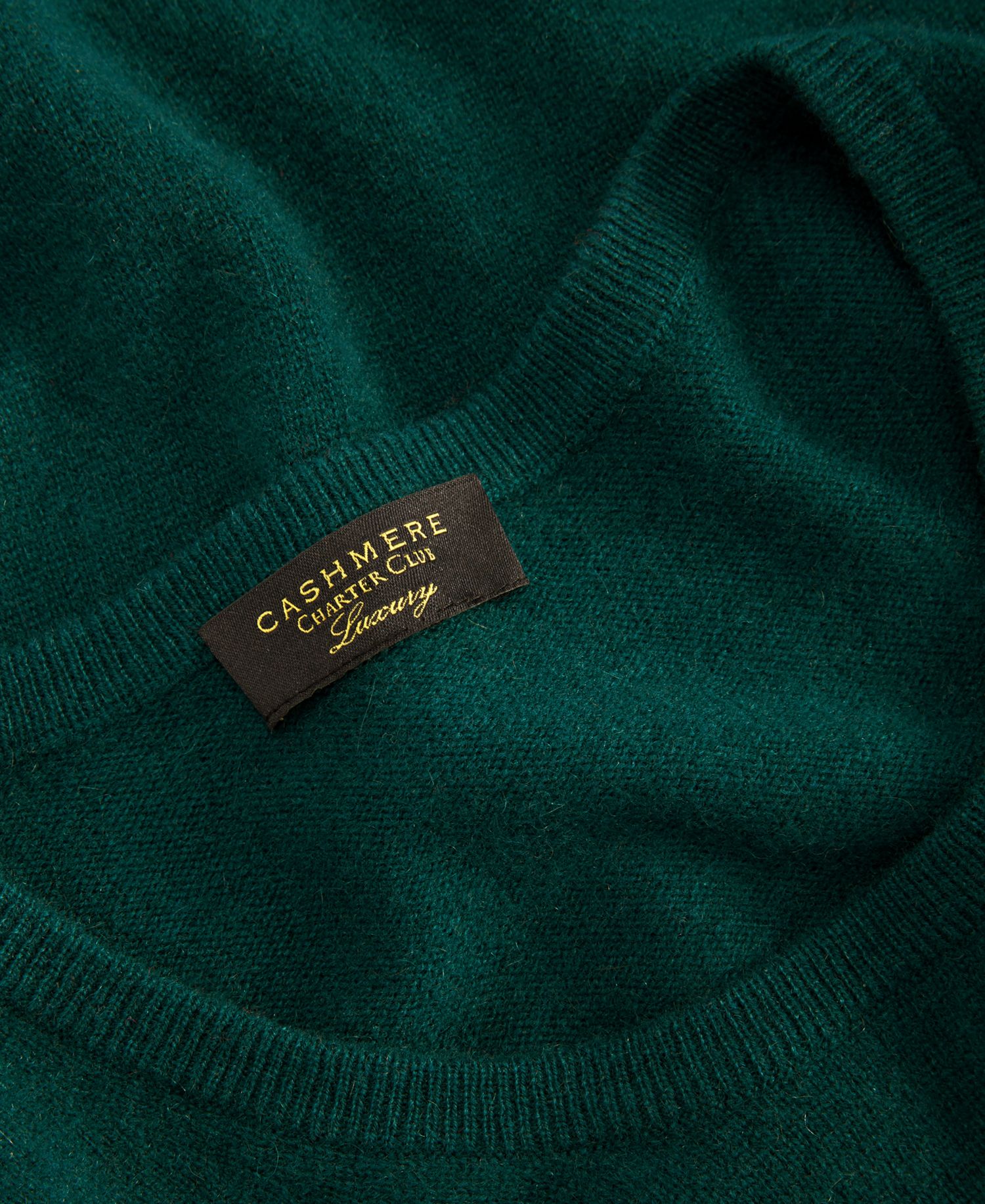 100% Cashmere Women's Petite Long-Sleeve Crewneck Sweater
