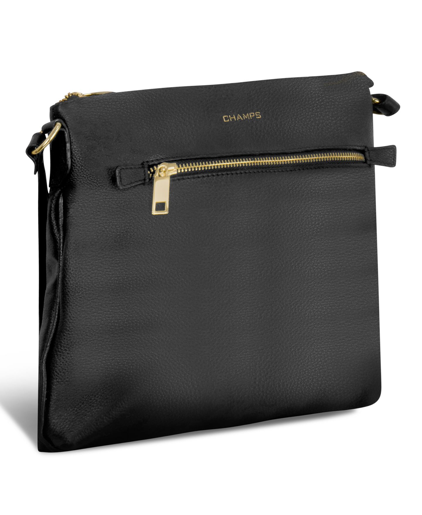 Женская сумка CHAMPS Leather Crossbody, цвет: Чёрный — фото 4