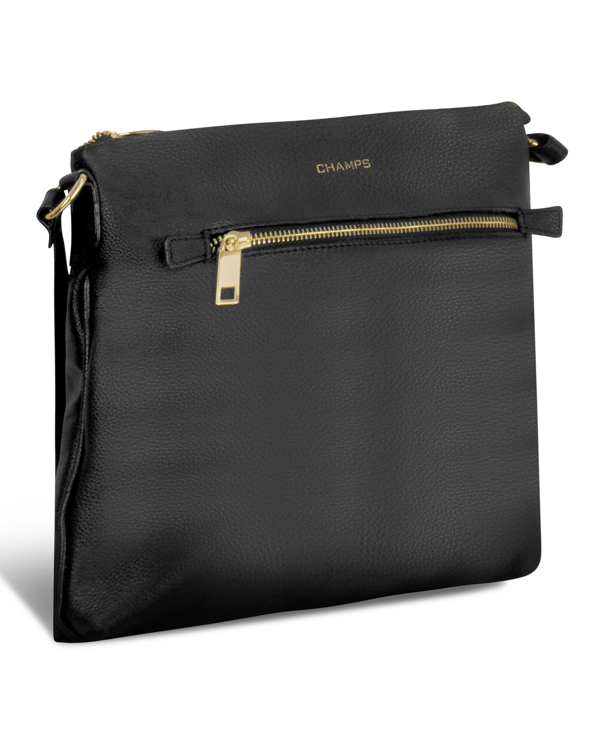 Shop Champs Leather Crossbody Bag In Black