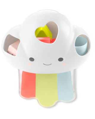 Silver-Tone Lining Cloud Feelings Shape Sorter Baby Toy