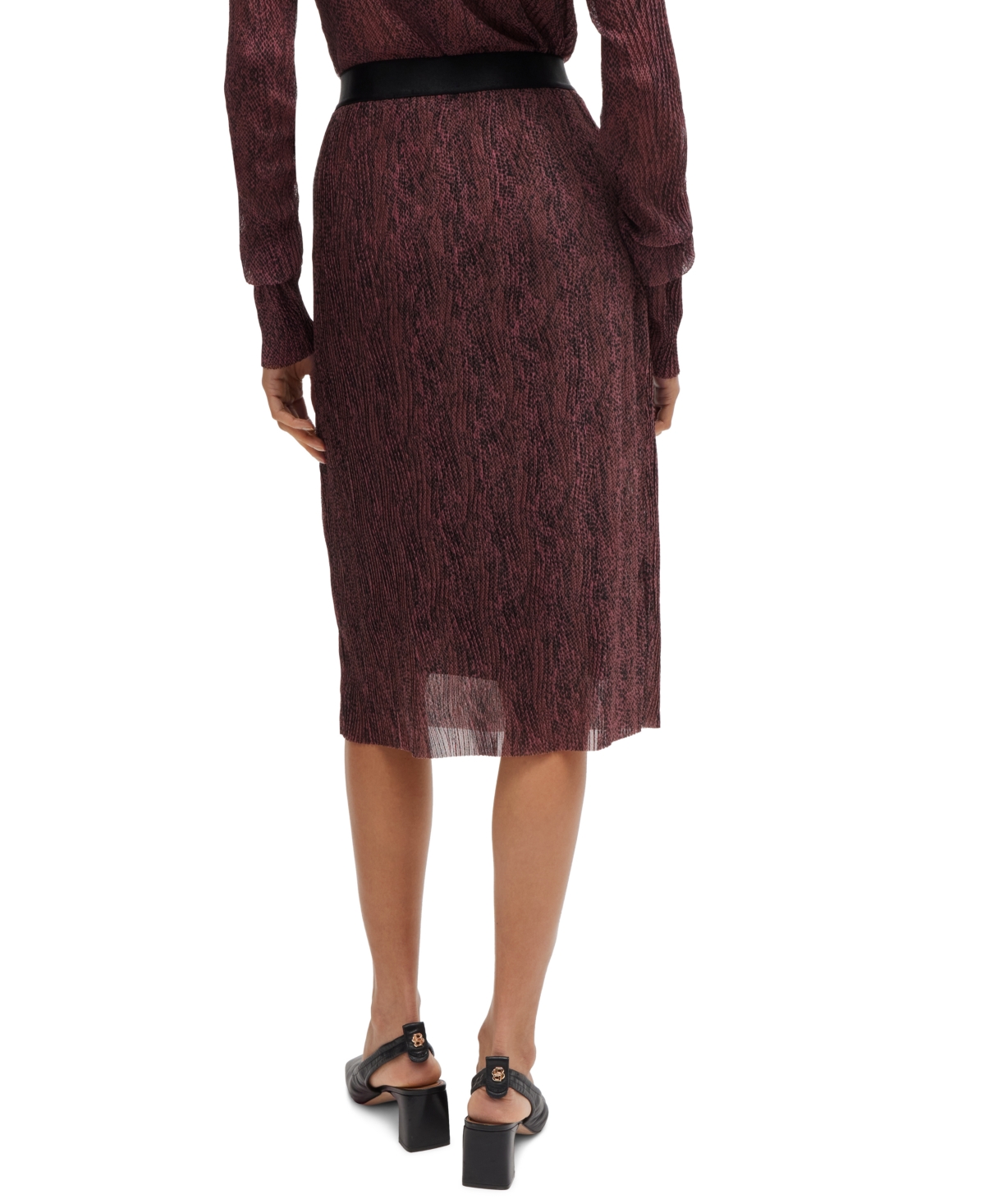 Hugo Boss Boss Evibelle Skirt In Open Miscellaneous