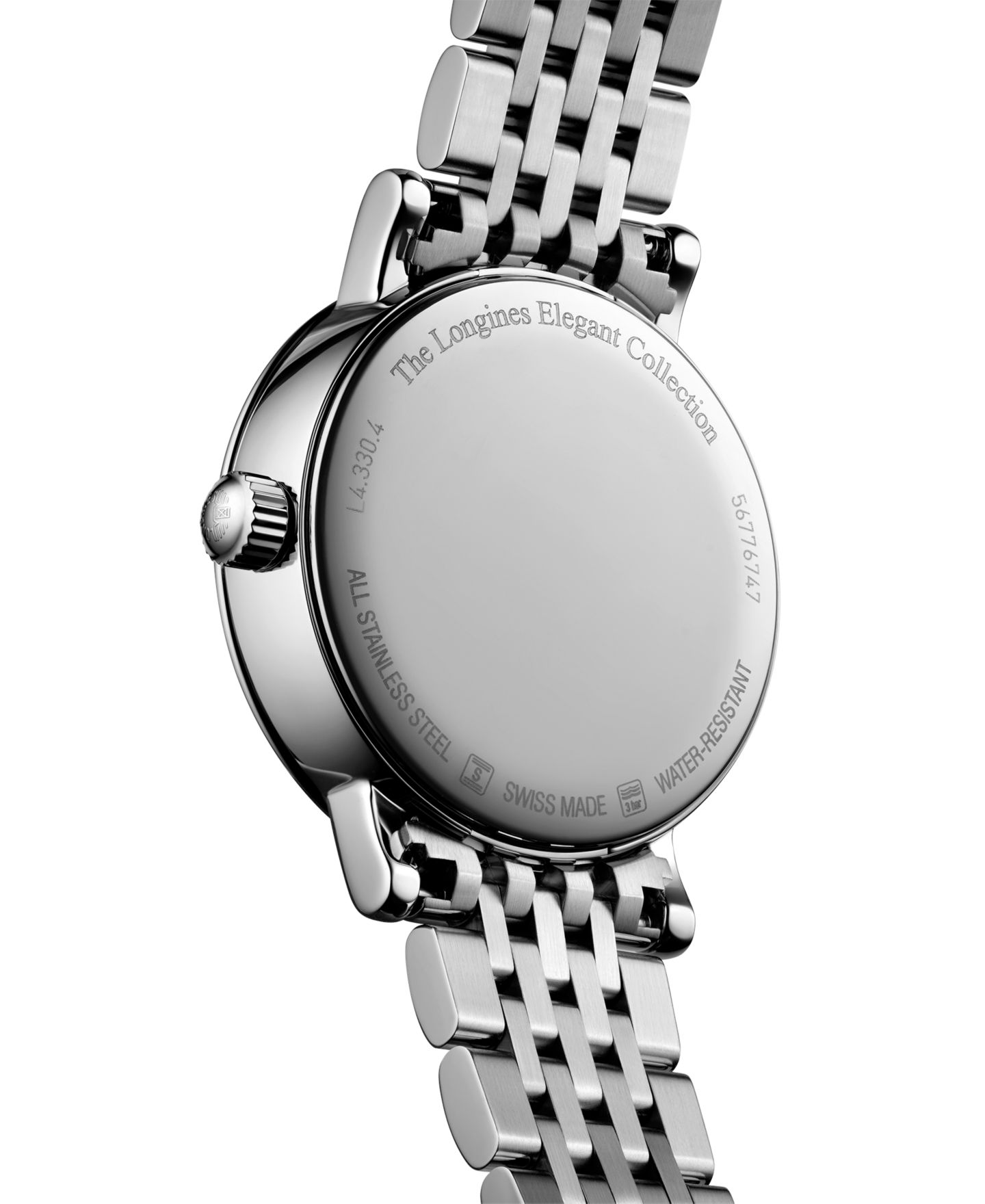 Женские часы Longines Swiss Elegant Moonphase Stainless Steel Bracelet Watch 30mm — фото 3